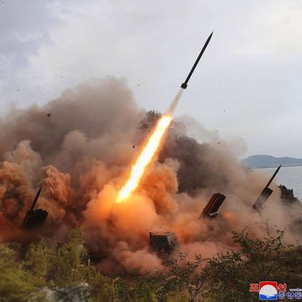 North Korea’s recent missile tests were a response to US-led joint military exercises in the region, state media said earlier this month. Photo: KCNA via KNS/AFP
