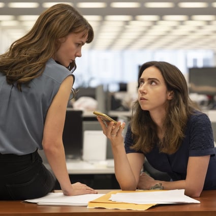 Carey Mulligan (left) as Megan Twohey and Zoe Kazan as Jodi Kantor in a still from She Said, about the Harvey Weinstein sexual harassment scandal.