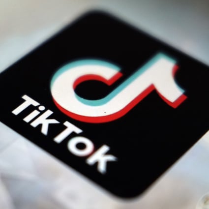 The TikTok app logo picture in Tokyo on September 28, 2020. Photo: AP
