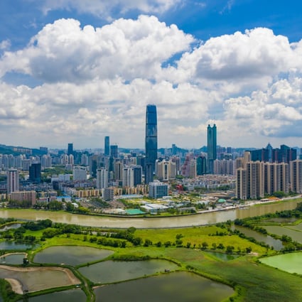 Aerial view of Shenzhen, a key city in the Greater Bay Area, which is a burgeoning international financial hub with opportunities for overseas investors. Photo: Shutterstock