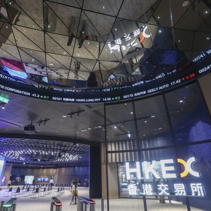 The Connect Hall at HKEX in Central, Hong Kong. Photo: Jonathan Wong
