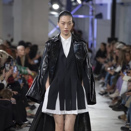 A look from Japanese fashion label Sacai’s spring/summer 2023 collection.