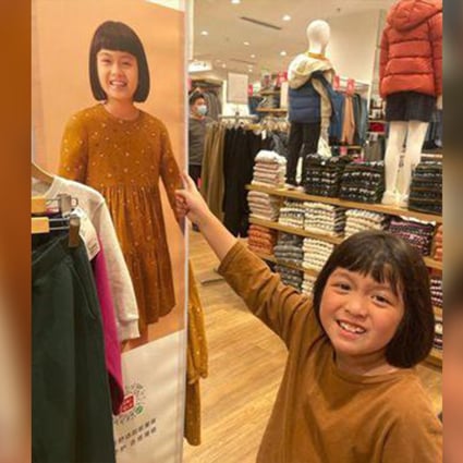 This seven-year-old girl was delighted when she stumbled upon a model that looks a lot like her. Photo: SCMP composite