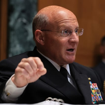 “When we talk about the 2027 window, in my mind, that has to be a 2022 window or potentially a 2023 window.” Chief of Naval Operations Admiral Michael Gilday said on Wednesday discussing the possibility of a mainland China invasion of Taiwan. Photo: Getty Images/TNS