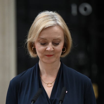 The timing of British Prime Minister Liz Truss’s resignation may play into the hands of China’s Communist Party during its national congress. Photo: AFP