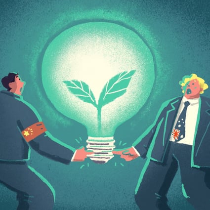 Partnering on clean energy could be the bright idea that China and Australia need to mend fences while helping to ensure that their people have enough power. Illustration: Perry Tse