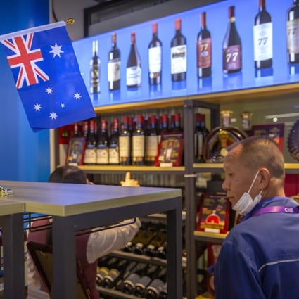 Exports of Australian wine to Northeast Asia nearly halved by value in the year ended September 30. Photo: AP