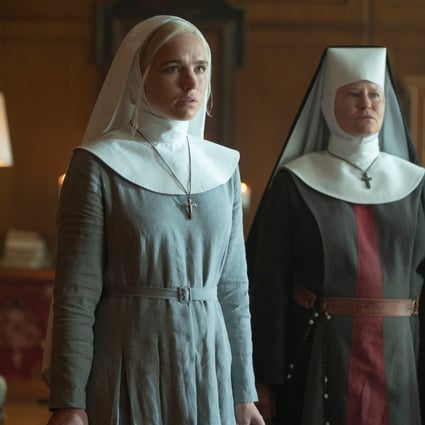 Jacqueline Byers (left) as Sister Ann and Lisa Palfrey as Sister Euphemia in a still from The Devil’s Light. Photo: Vlad Cioplea/Lionsgate.