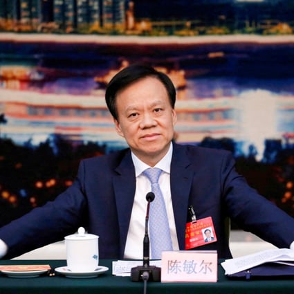 Chen Miner has been appointed party secretary of Tianjin municipality, near Beijing. Photo: Reuters
