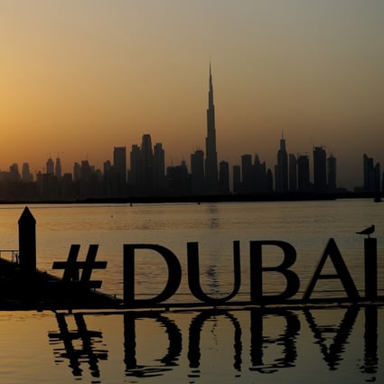 Sunset against Dubai’s skyline. The Emirate is looking to cash in on the 2022 World Cup. Photo: AP
