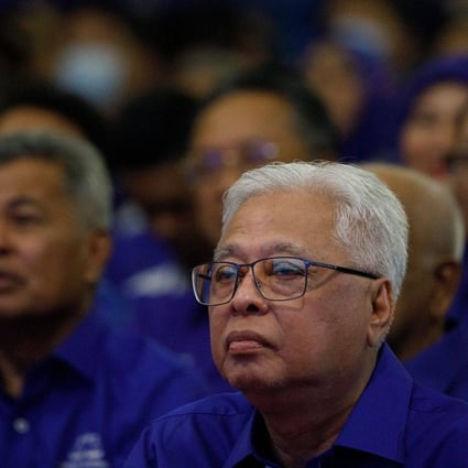 Malaysian Prime Minister Ismail Sabri Yaakob listens during an announcement of Barisan National candidates at Umno headquarters ahead of the November 19 general elections. Photo: Bloomberg