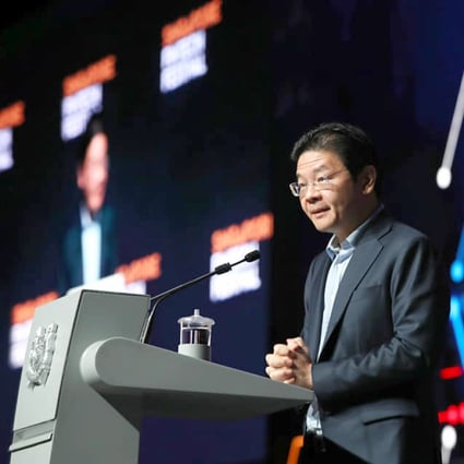 Singapore’s Finance Minister Lawrence Wong at the Singapore Fintech Festival 2022. Photo: Facebook