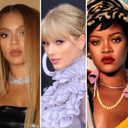 Beyoncé, Taylor Swift, Rihanna, Jennifer Lopez and Madonna are among the world’s richest female pop stars. Photos: Shutterstock; @beyonce, @badgalriri, @jlo, @madonna/Instagram
