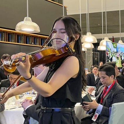 Guests at Tuesday’s evening dinner at the M+ museum were treated to fine food and good music. Photo: Handout