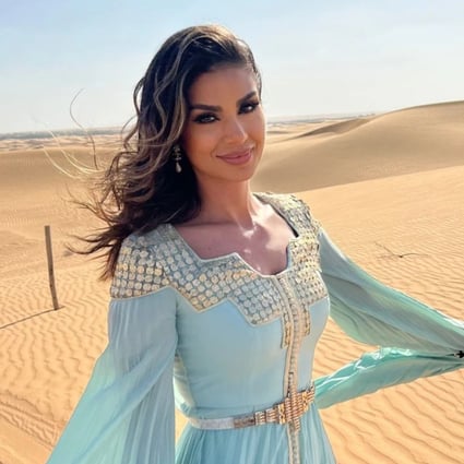 Real estate CEO Zeina Khoury stars on Netflix’s Dubai Bling and is known as the “Queen of Versace”. Photo: @thezeinakhoury/Instagram