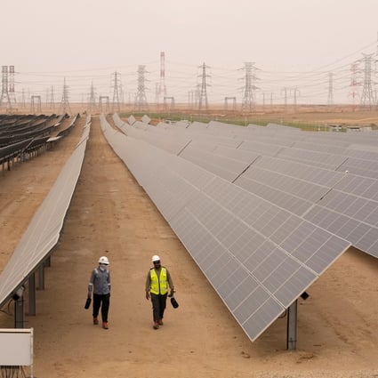 Benban Solar Park in Aswan, Egypt, one of the world’s largest solar power plants. Photo: AP