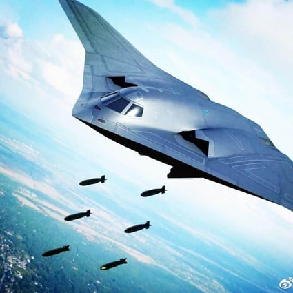 An artist’s impression of the likely features of an H-20 stealth bomber. Photo: Weibo