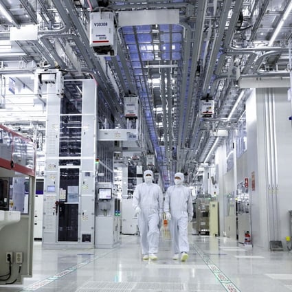 South Korea is the world’s second largest semiconductor foundry market, which means its companies manufacture chips that others design. Photo: Bloomberg