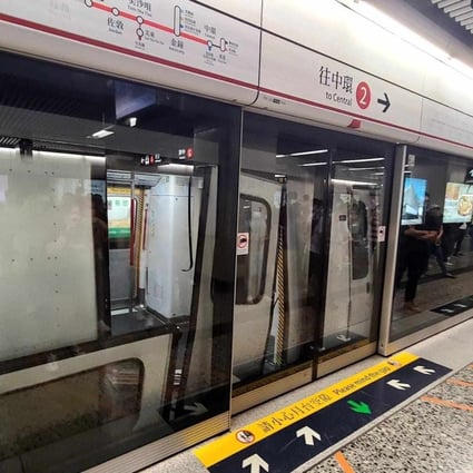 Several doors came off an MTR train at Yau Ma Tei station. Photo: Handout 