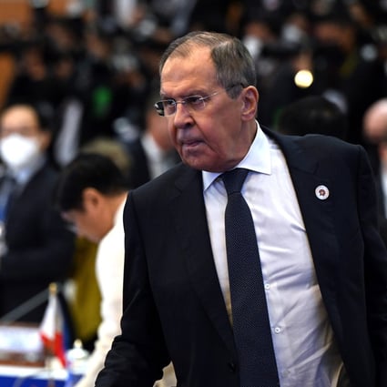 Russia’s Foreign Minister Sergey Lavrov at the East Asia Summit in Phnom Penh, Cambodia. Photo: EPA-EFE