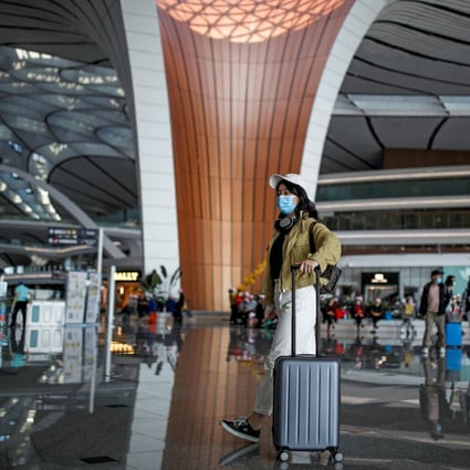 The Beijing Daxing International Airport. The overall number of flights to China booked on Trip.com rose 27 per cent from last Friday to Sunday. Photo: Reuters