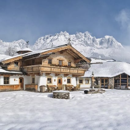 At Austria’s Stanglwirt Resort, young visitors have access to their own water park with whirlpool and slide, and adults have a large wellness centre, which includes five saunas, a waterfall grotto and a naked bathing area. Photo: Stanglwirt Resort