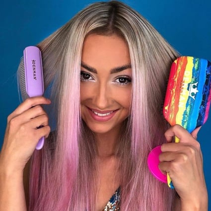 Different hair brushes can serve different purposes, such as brushing the scalp, styling hair and detangling wet hair. Photo: Instagram / @janinas.beautyplace