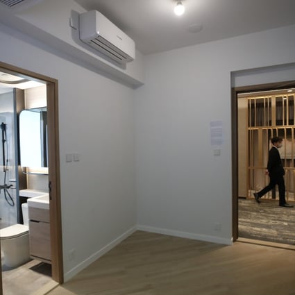 The interior of an unmodified show flat. Photo: Edmond So