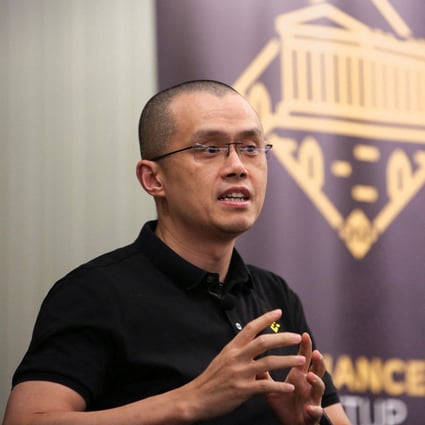 Zhao Changpeng, founder and chief executive officer of Binance, speaks during an event in Athens, Greece, on November 25, 2022. Photo Reuters