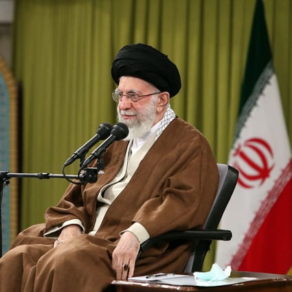 Iranian leader, Ayatollah Ali Khamenei, speaks during a meeting with the Basij paramilitary force in Tehran. Photo: AP