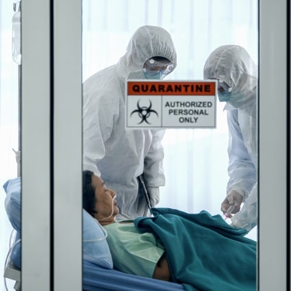 Covid-19 infected patient in quarantine room. Photo: File/Shutterstock