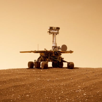 Oppy the Mars rover in a still from documentary Good Night Oppy, directed by Ryan White. Photo: Prime Video