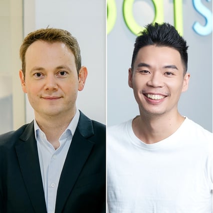 Executives at three Singapore start-ups (from left) Piers Ingram, CEO and co-founder of Hummingbird Bioscience, Jeffrey Tiong, founder of intellectual property data analytics company PatSnap, and Alex Ward, chief operating officer of Next Gen Foods, say their companies are reaping the benefits of basing themselves in the city state. 