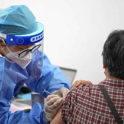 Chinese health officials are trying to boost the vaccination rate among the country’s elderly population. Photo: Xinhua