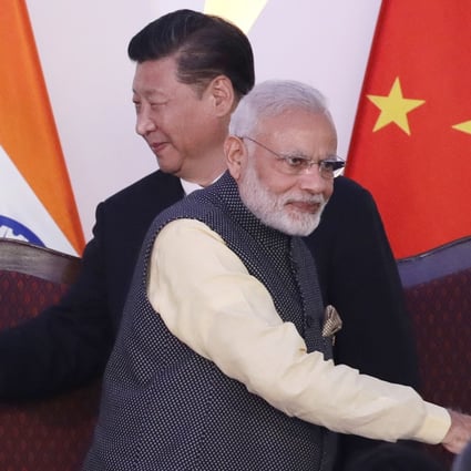 Indian Prime Minister Narendra Modi, front, and Chinese President Xi Jinping  lead countries keen to engage with the region over Indian Ocean development and conservation. Photo: AP Photo