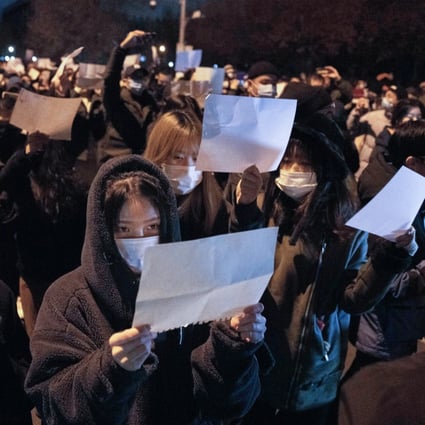 Protesters across China have expressed anger over strict zero-Covid measures. showing a rare direct challenge to the Communist Party. Photo: AP
