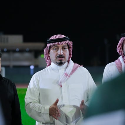 Yasser Al Misehal (centre), president of the Saudi Arabian Football Federation, defended his country’s plans. Photo: Handout