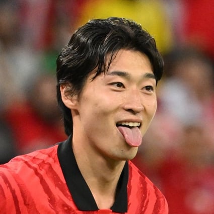 Cho Gue-sung of South Korea celebrates scoring during the Group H match between South Korea and Ghana at the 2022 FIFA World Cup at the Education City Stadium in Al Rayyan, Qatar, on November 28, 2022. Photo: AFP