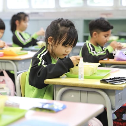 Some primary school students resume full-day, in-person classes on Thursday. Photo: Elson Li