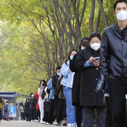 Some major cities across China have moved to cut back PCR testing after the State Council announced a 20-point playbook of measures to refine Covid-19 controls and minimise interruption to the economy and social activities. Photo: Kyodo