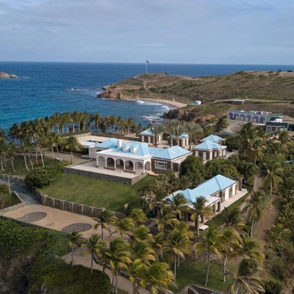Jeffrey Epstein’s former home on the island of Little St James. Epstein’s estate agreed to pay the Virgin Islands government US$105 million in cash and half of the proceeds from the sale of Little St James. Photo: TNS