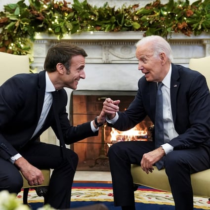 French President Emmanuel Macron is in Washington for the first state visit of Joe Biden’s presidency. Photo: Reuters