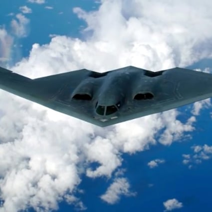 Computer-generated image of the B-21 Raider, a stealth bomber for the United States Air Force. Photo: Handout