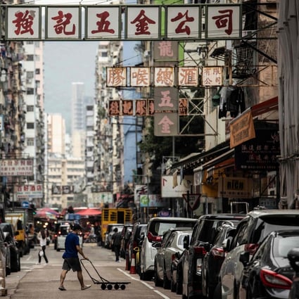 A street in the Kowloon district of Hong Kong. The November gains have narrowed the MPF’s losses year-to-date to HK$30,000 each and raised the total MPF assets to HK$1.04 trillion. Photo: AFP