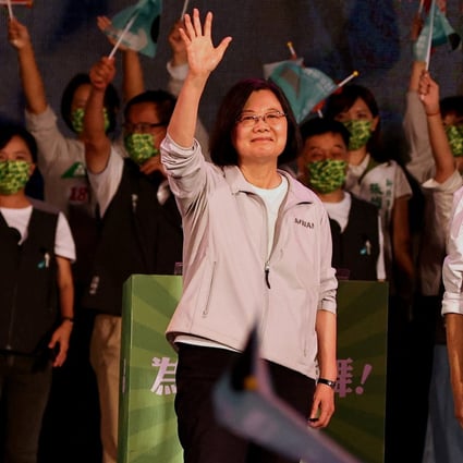 The cross-party delegation of six Australian lawmakers were expected to meet Taiwan’s President Tsai Ing-wen (centre) during their five-day visit to the self-ruled island. Photo: Reuters