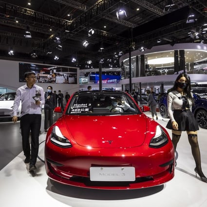 Tesla has launched its Model 3 and Model Y electric cars in Thailand. Photo: EPA-EFE