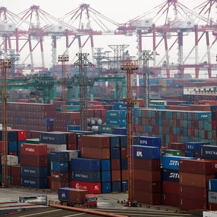 China’s exports fell by 8.7 per cent last month from a year earlier to US$296 billion. Photo: Reuters