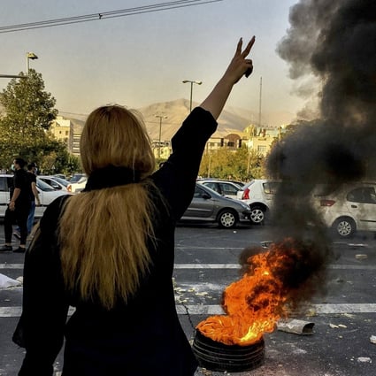 Iranians protest against the death of Mahsa Amini in Tehran. File photo: AP/Middle East Images