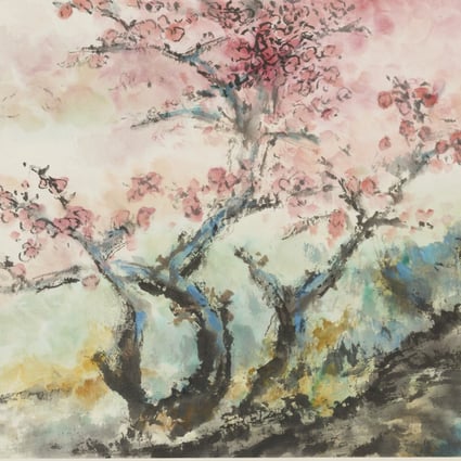 “Plum Blossoms” by Zhu Qizhan. To celebrate the 60th anniversary of the Hong Kong Museum of Art, a new gallery is opening with Chinese artworks and artefacts donated by collectors. Photo: Hong Kong Museum of Art