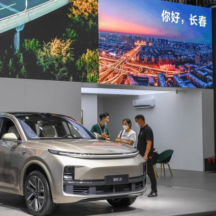 Li Auto’s L9 SUV is displayed during the 19th China (Changchun) International Automobile Expo in this file photo from July 2022. Photo: Xinhua